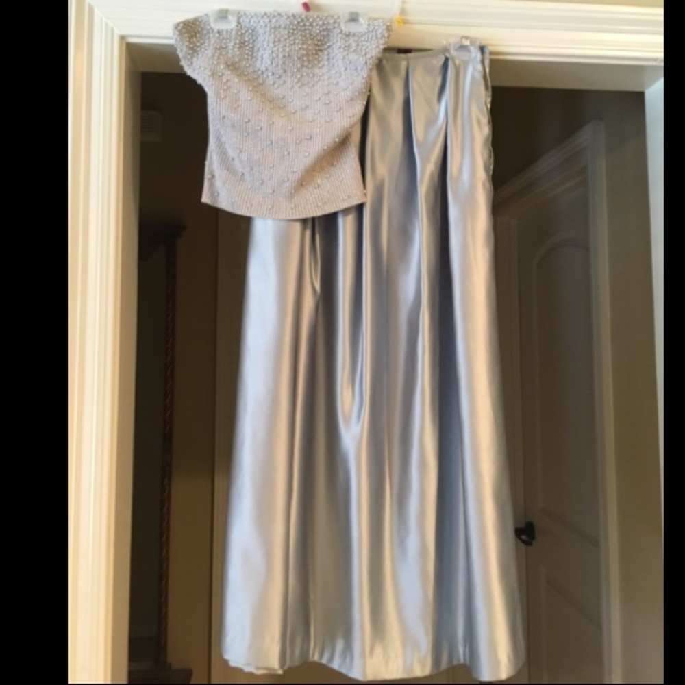 Beaded Cache top, NY&CO skirt combo